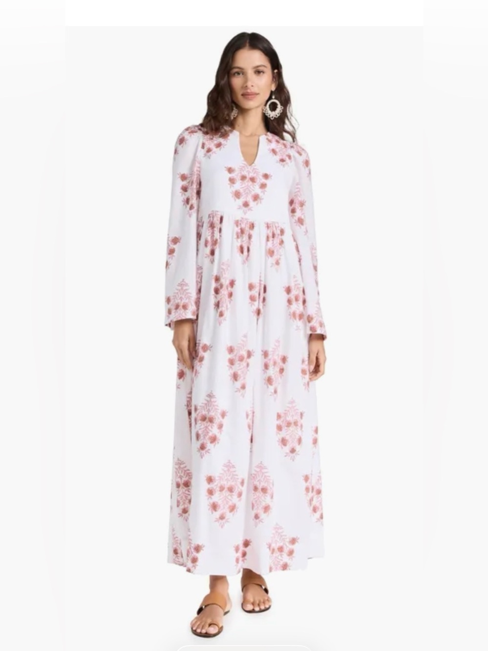 Alix of Bohemia Savannah Pink Dahlia Dress White XS